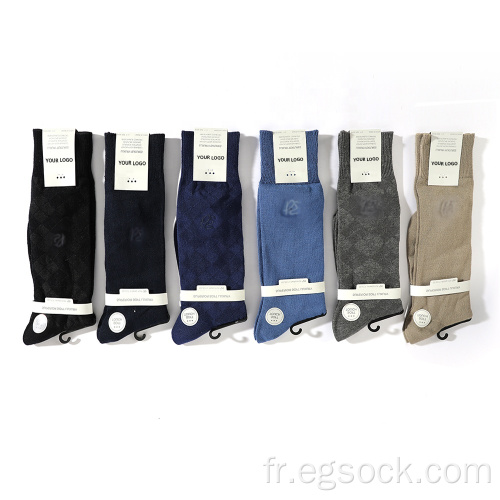 Chaussettes habillées en bambou pour hommes-C